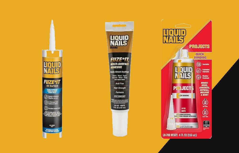 Fuze*It & Repair: All-surface and multi-purpose repair adhesives by Liquid Nails