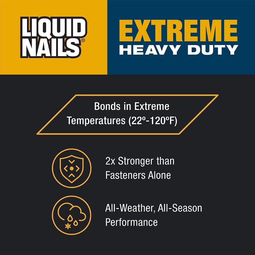 Extreme Heavy Duty Construction Adhesive, 10 oz, view 3