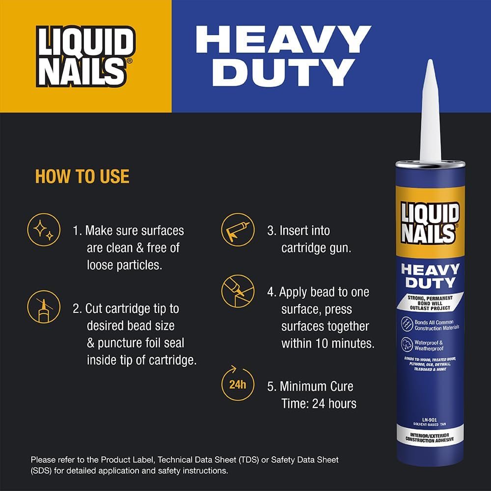 Heavy Duty 10 oz Tan Solvent-Based Adhesive, 12 Pack, view 3