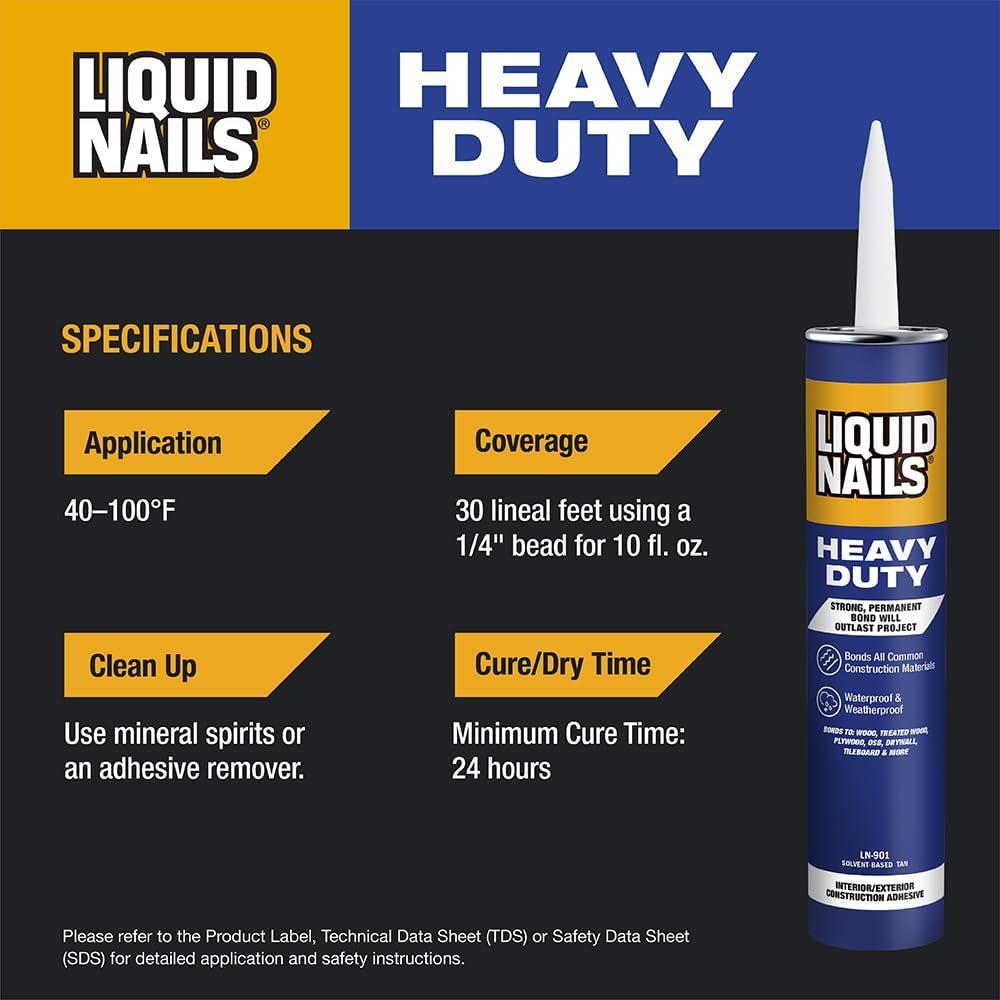 Heavy Duty 28 oz Tan Solvent-Based Adhesive, 12 Pack, view 4