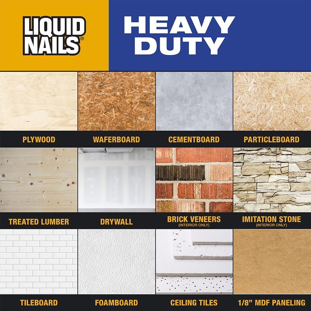 Heavy Duty Construction Adhesive, 28 oz, view 5