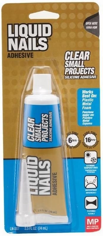 LN-207 Small Project Silicone Adhesive 2.5 oz, 24 Pack, Liquid Nails