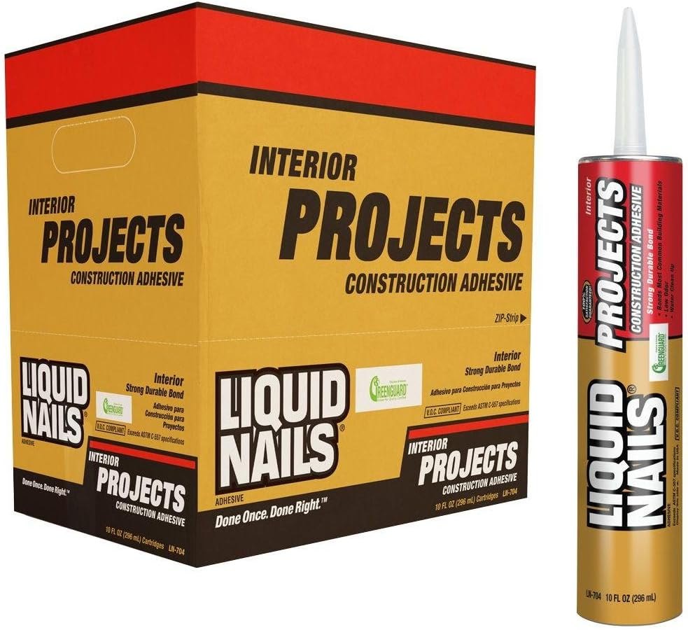 LN-601 Waterproof Projects Adhesive 10 oz, Case of 24, Liquid Nails