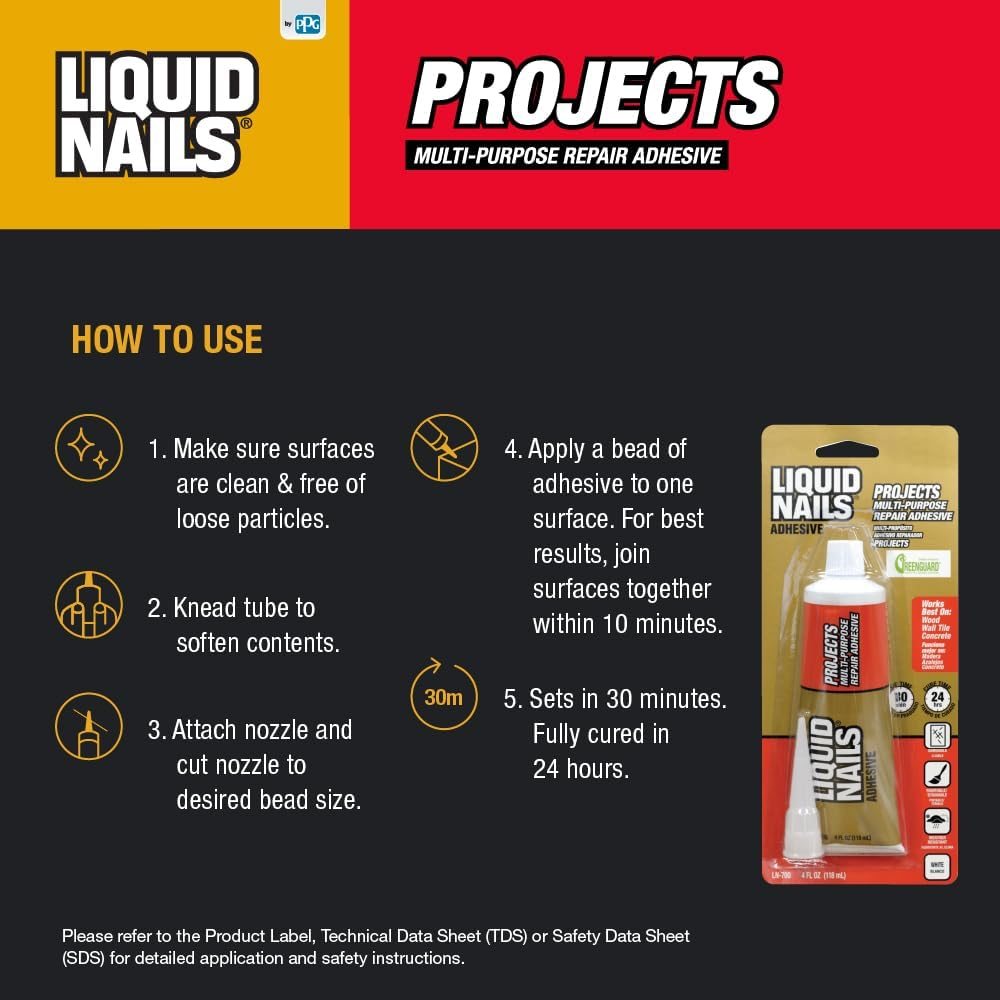 Small Projects & Repairs Adhesive, 4 oz, view 3