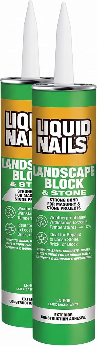 Landscape Block Adhesive 10 oz, 2 Pack, Liquid Nails