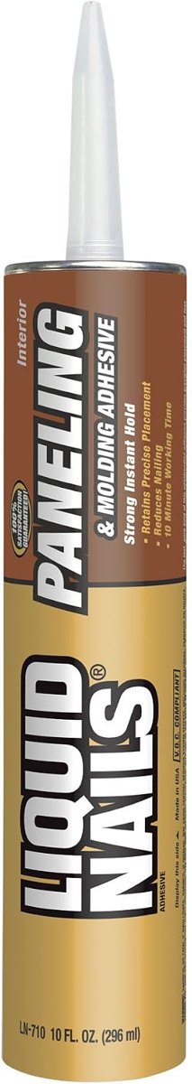 LN-710 Paneling & Molding Adhesive, 10 oz White, Liquid Nails