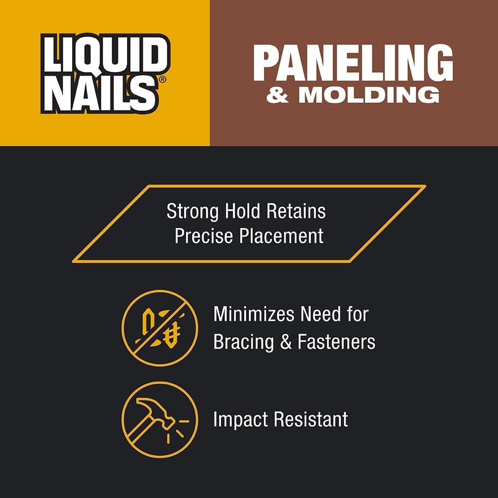 Paneling & Molding Adhesive Low VOC 10 oz, 2 Pack, view 4