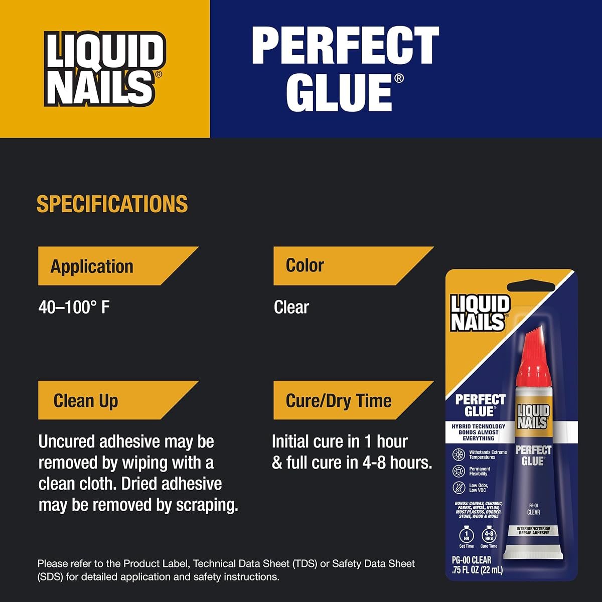 Perfect Glue, 0.75 oz Clear, view 5