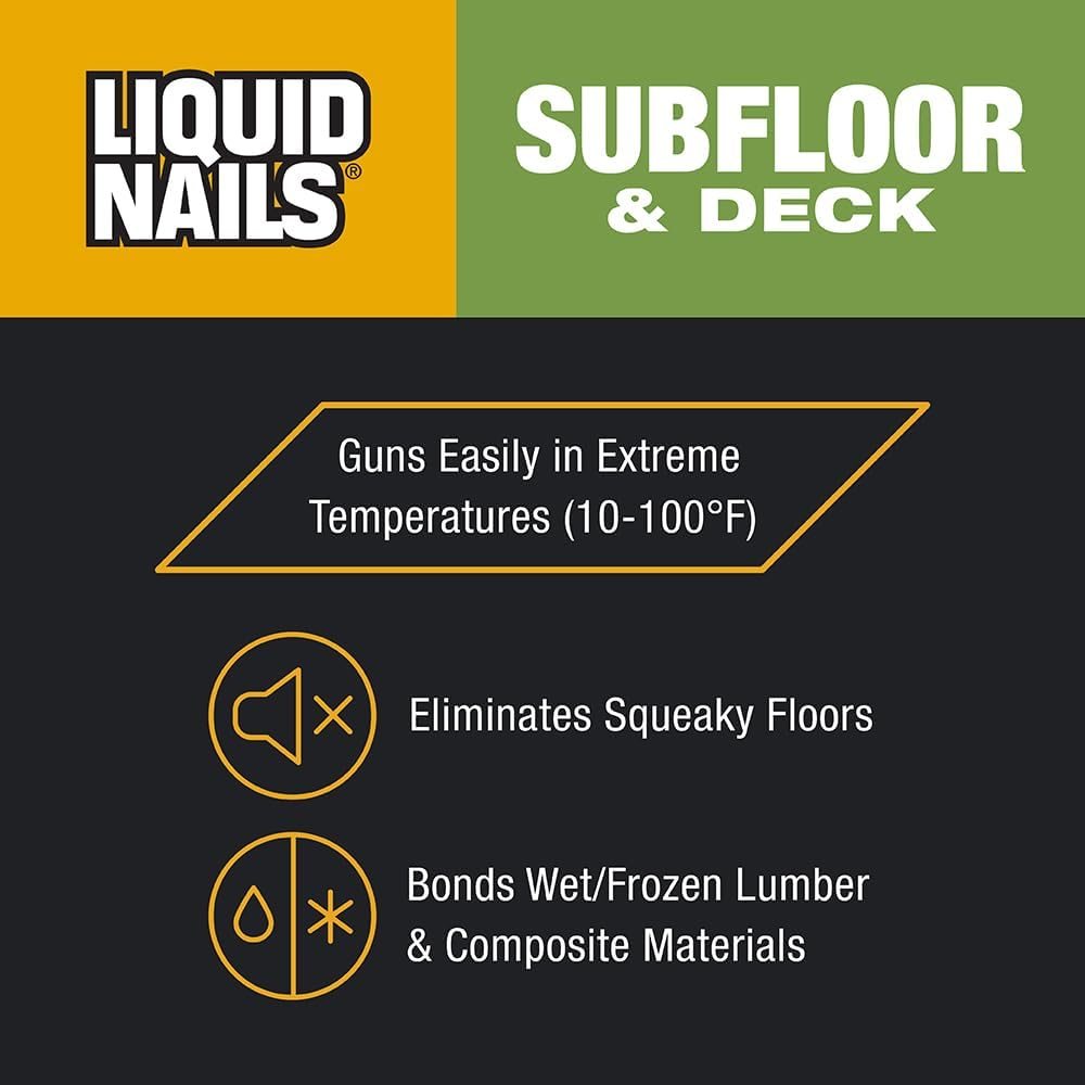Subfloor & Deck 10 oz Tan Solvent-Based Adhesive, view 3