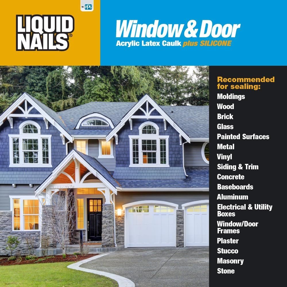 Super Caulk 10.1 oz White Window & Door Caulk, view 5